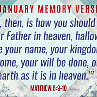 January Memory Verse · Dawson